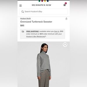 Hudson North

Oversized Turtleneck Sweater